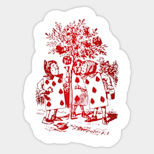 Alice in Wonderland (red) Sticker